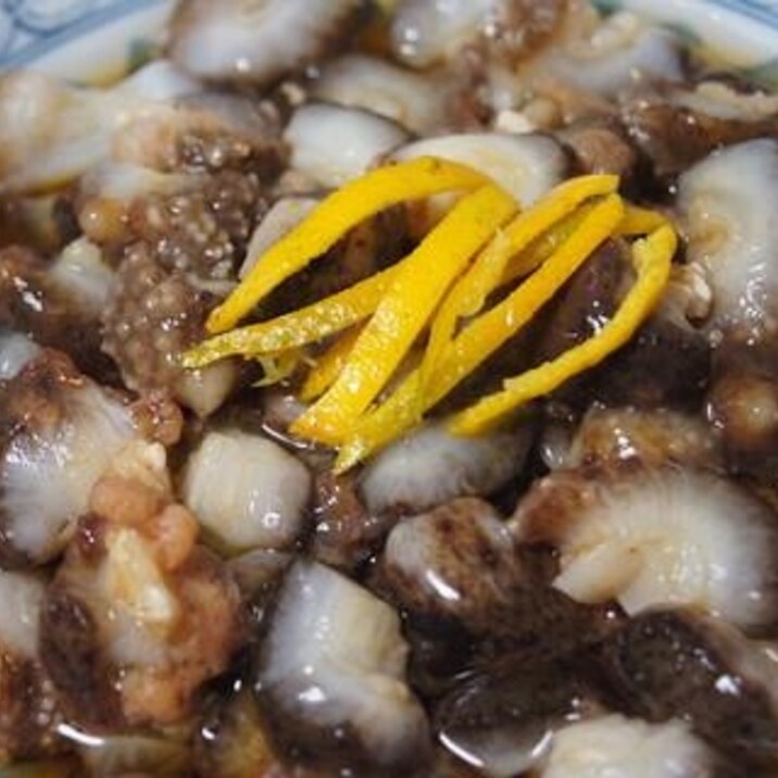 なまこの二杯酢で和えたん (なまこ酢)